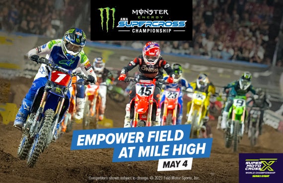 More Info for 2024 MONSTER AMA ENERGY SUPERCROSS RETURNS TO EMPOWER FIELD AT MILE HIGH ON SATURDAY, MAY 4, 2024