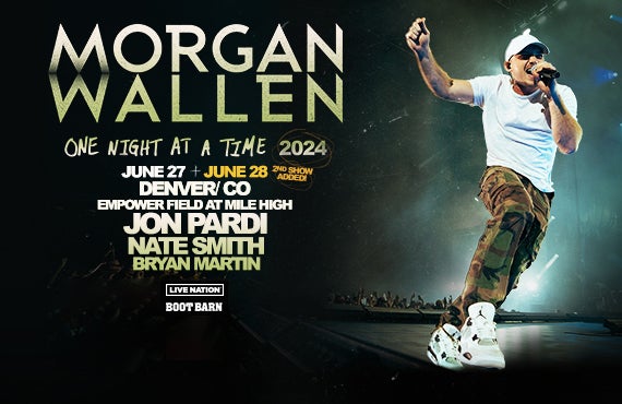 More Info for MORGAN WALLEN ADDS SECOND “ONE NIGHT AT A TIME 2024” DATE TO EMPOWER FIELD AT MILE HIGH TOUR STOP (JUNE 27 & 28)