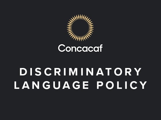 More Info for Concacaf Nations League: Discriminatory Language Policy